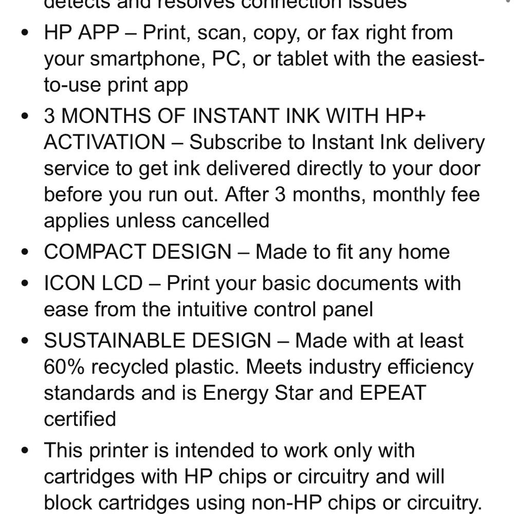 HP White DeskJet 2827e All-in-One Printer - Picture 16 of 16